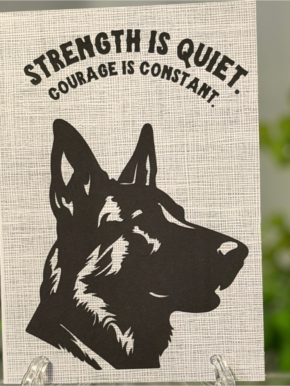 Set of 5 German Shepherd Encouragement Cards 4x6 Inspirational w/ Envelopes